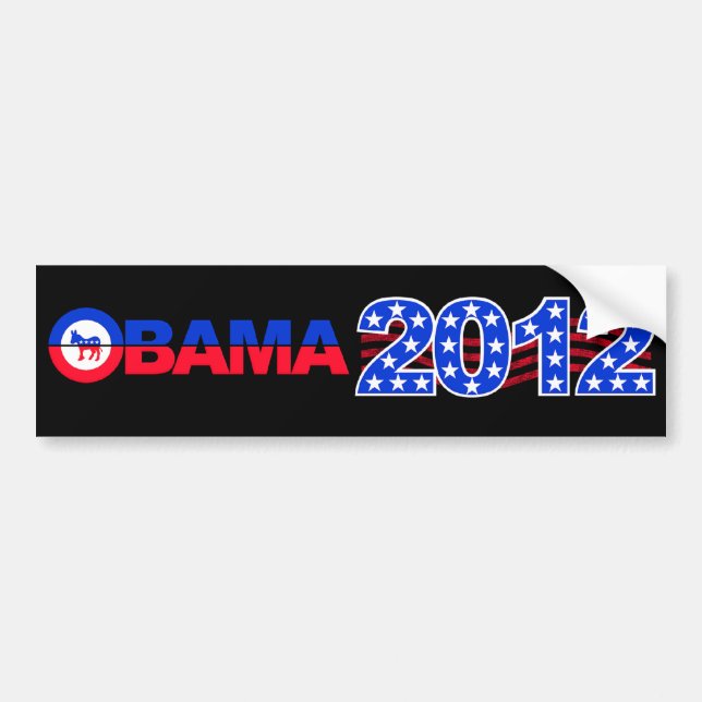 OBAMA 2012 bumpersticker Bumper Sticker (Front)