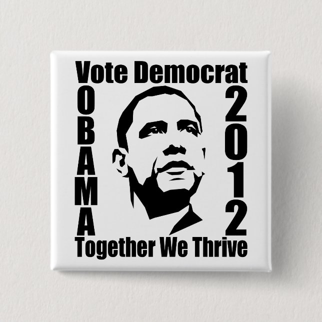 OBAMA 2012 button (Front)
