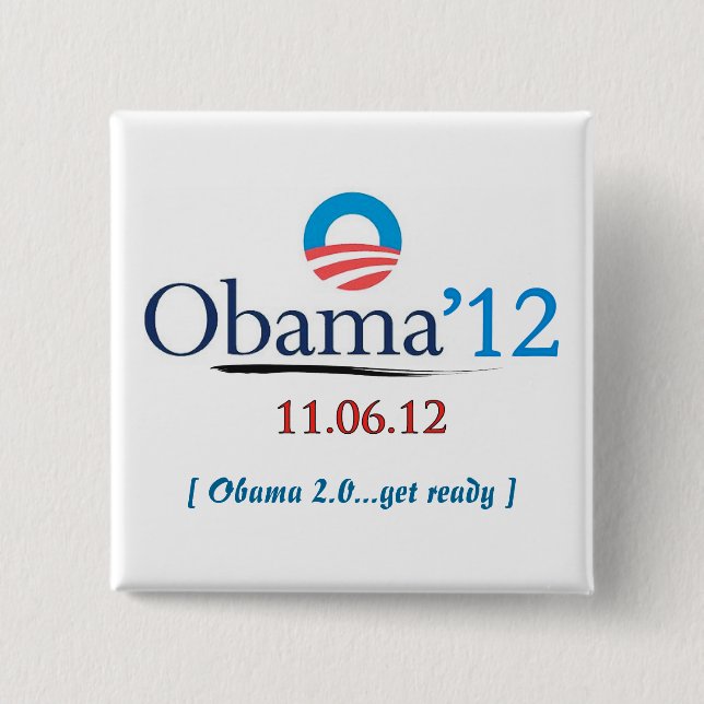 Obama 2012 Campaign Button (Front)