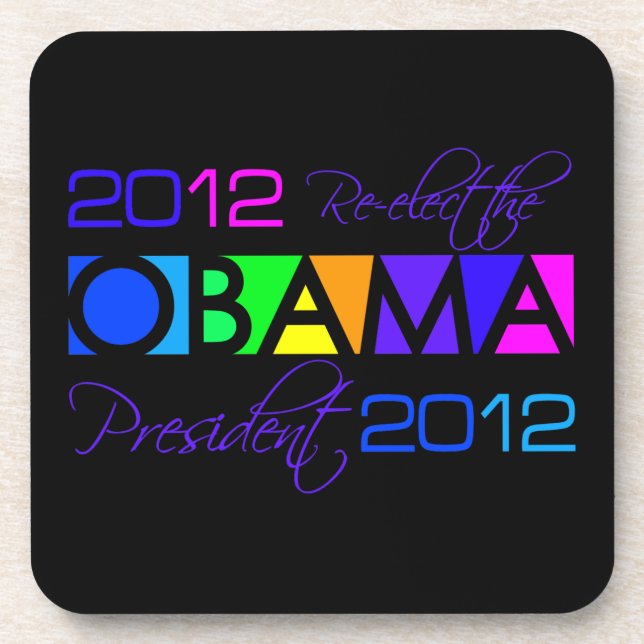 OBAMA 2012 custom coasters (Front)