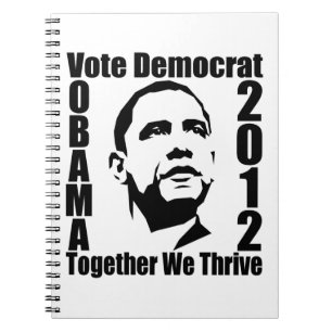 OBAMA 2012 custom notebook