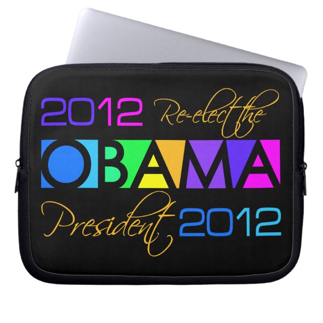 OBAMA 2012 laptop sleeve (Front)