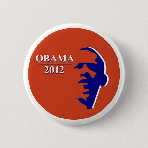 Obama 2012 Orange Crush 6 Cm Round Badge