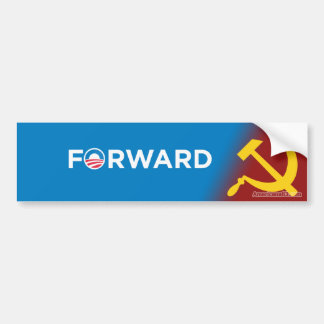 Obama 2012 (parody) Forward into Socialism Bumper Sticker