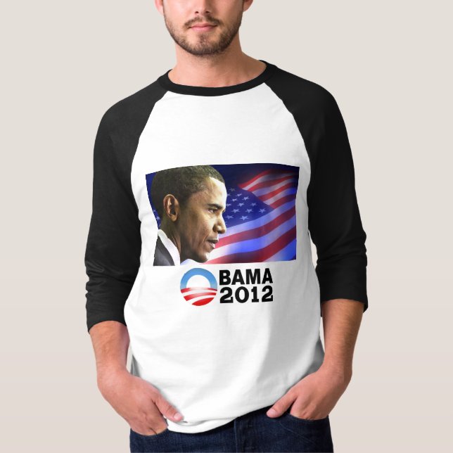 Obama 2012 (Patriotic) T-Shirt (Front)