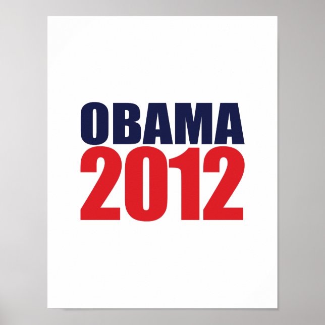 OBAMA 2012 -.png Poster (Front)