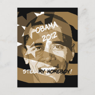 Obama 2012 postcard