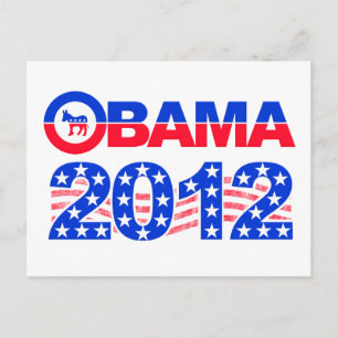 OBAMA 2012 postcard