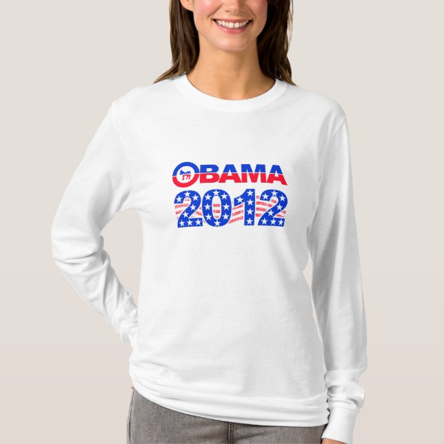 OBAMA 2012 shirt - you choose style & colour (Front)