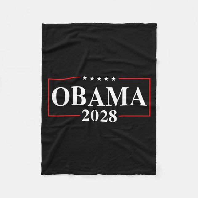 Obama 2028 3rd Term Lets Fix This - Obama For Pres Fleece Blanket (Front)