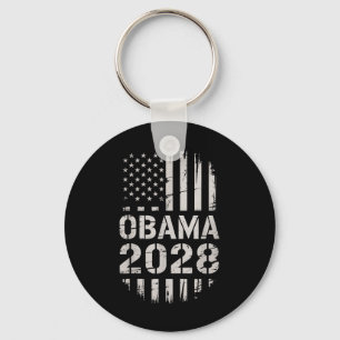 Obama 2028 America President Graphic Apparel Mens Key Ring