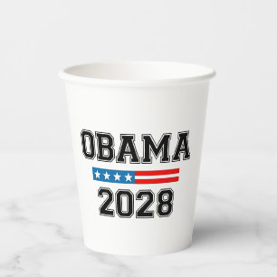 Obama 2028 Democracy Election USA Paper Cups