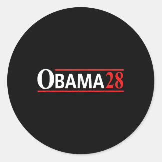 Obama 2028 Obama For President 2028 Obama Vintage Classic Round Sticker