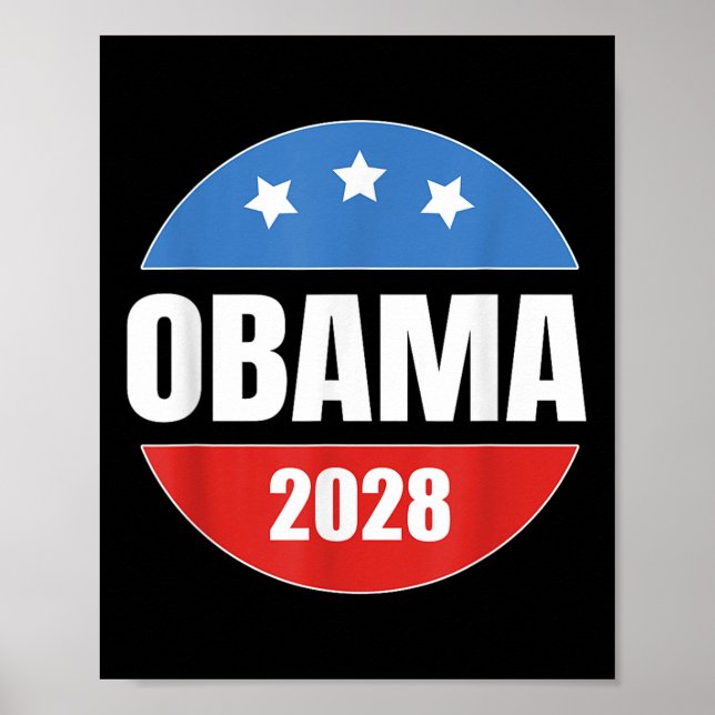 Obama 2028 Retro Vintage  Poster (Front)
