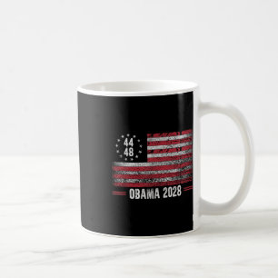Obama 2028 Retro Vintage Us Flag Patriotic Coffee Mug
