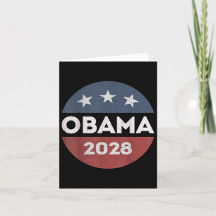 Obama 2028 Shirt Obama For President Card