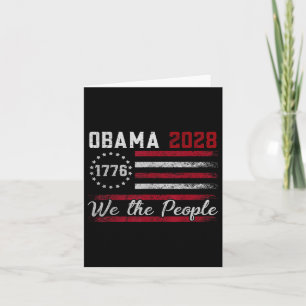 Obama 2028 Shirt Obama For President Card