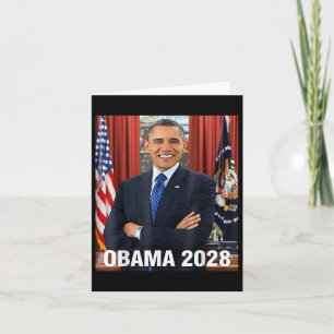 Obama 2028 Shirt Vote Obama For President 2028 Card