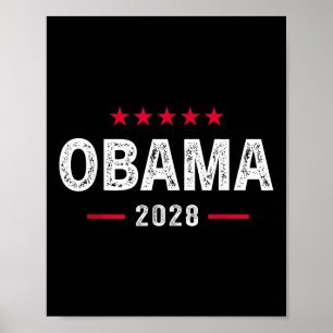 Obama 2028 Shirt Vote Obama For President 28 Poster