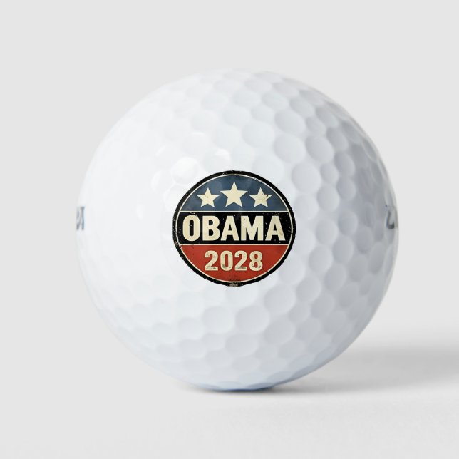 Obama 2028 US Election Politics Golf Balls (Front)