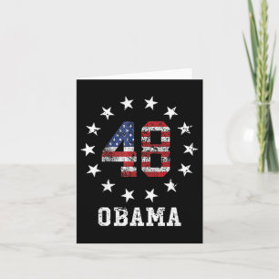Obama 2028 Vote Obama For President 2028 Election Card