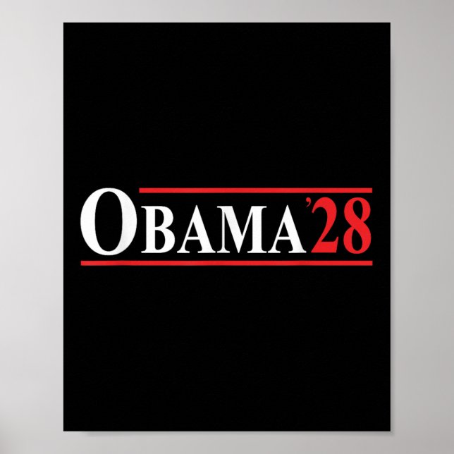 Obama 28 Retro Vintage  Poster (Front)