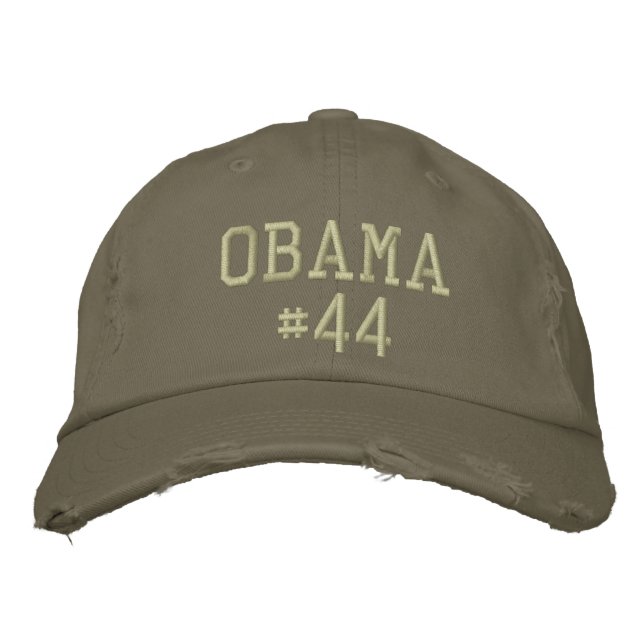 Obama #44 embroidered hat (Front)