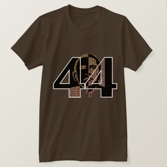 Obama 44th President Jersey T-Shirt (Design Front)