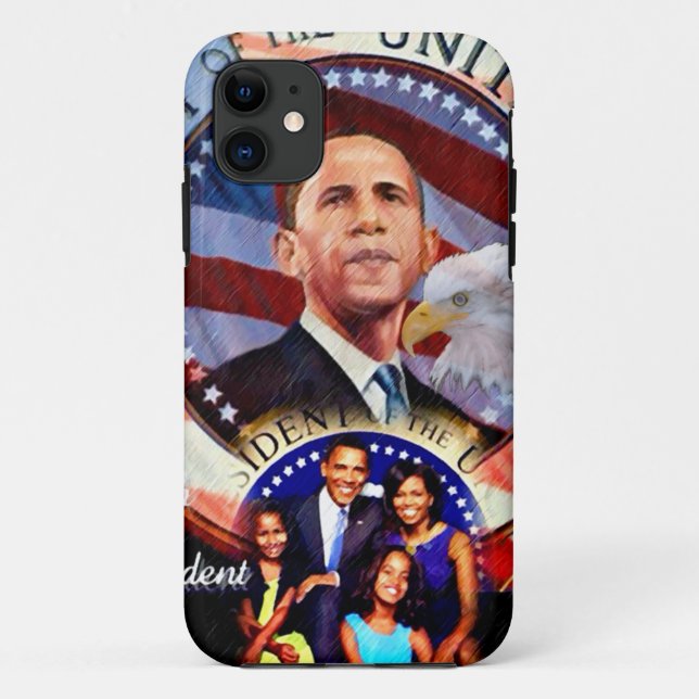Obama,45th President of The United States_ Case-Mate iPhone Case (Back)