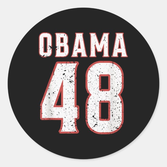 Obama 48 Th President Usa America 2028  Classic Round Sticker (Front)