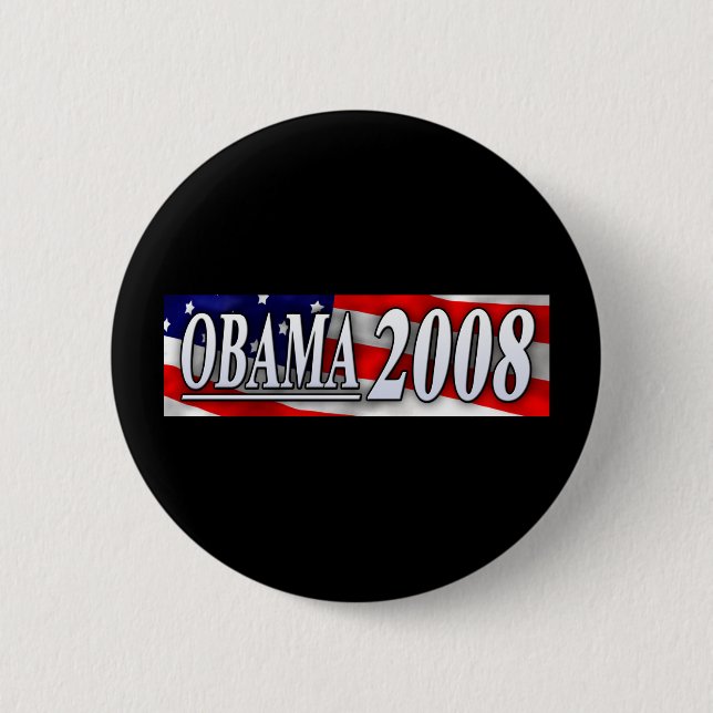Obama 6 Cm Round Badge (Front)