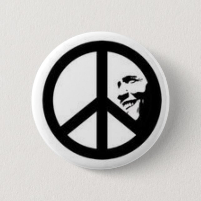 Obama 6 Cm Round Badge (Front)