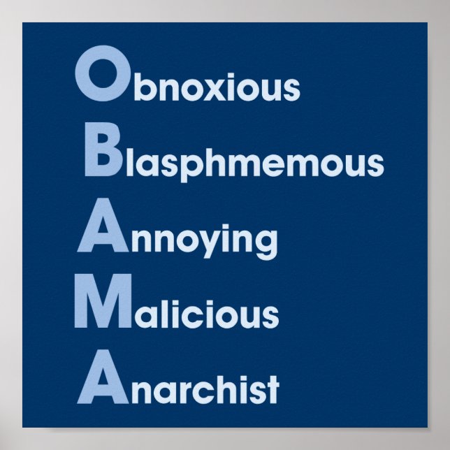 Obama-Acronym Poster (Front)