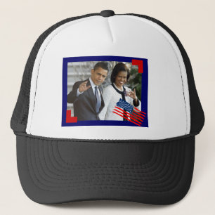 obama and first lady trucker hat