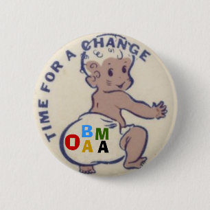 Obama Baby Diaper Button