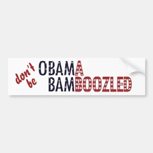 Obama Bamboozled - Customised Bumper Sticker (Front)