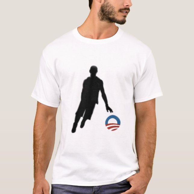 Obama Basketball Silhouette T-Shirt (Front)