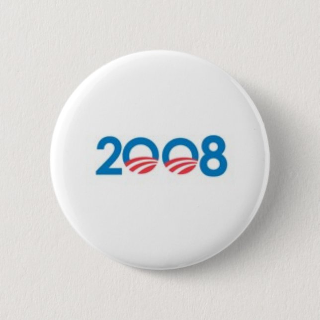 OBAMA BIDEN '08 6 CM ROUND BADGE (Front)