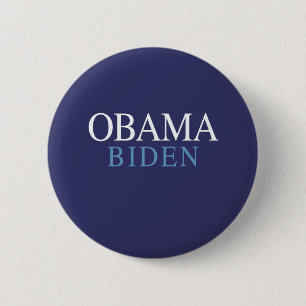 OBAMA / BIDEN 08 6 CM ROUND BADGE