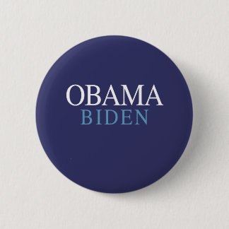 OBAMA / BIDEN 08 6 CM ROUND BADGE