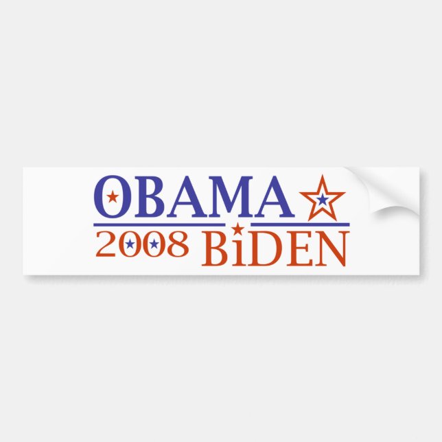 Obama Biden 08 Bumper Sticker (Front)