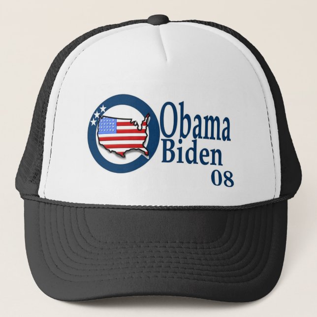 Obama Biden 08 Trucker Hat (Front)