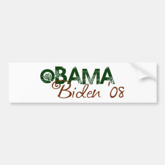 Obama Biden 2008 (Green Edition) Bumper Sticker