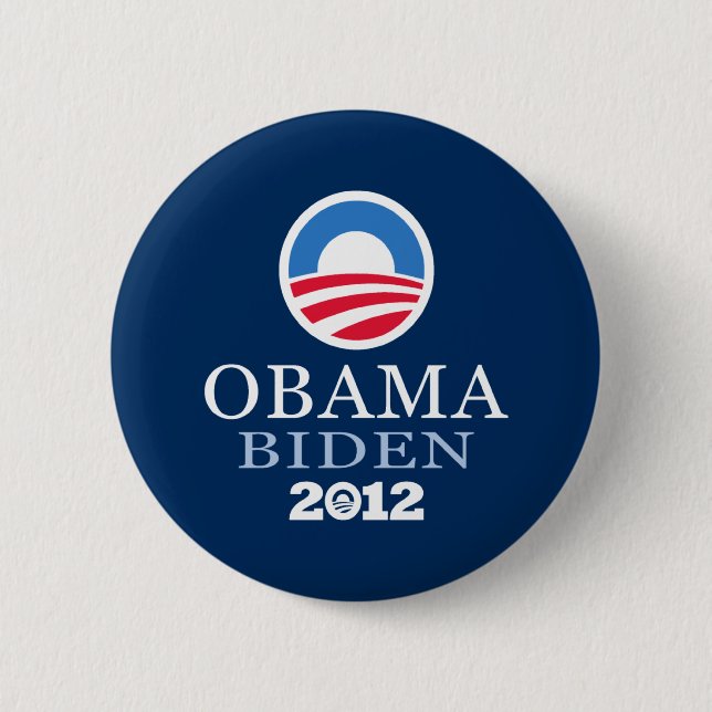 Obama Biden 2012 6 Cm Round Badge (Front)