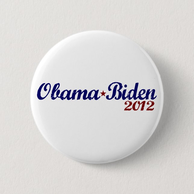 Obama Biden 2012 6 Cm Round Badge (Front)