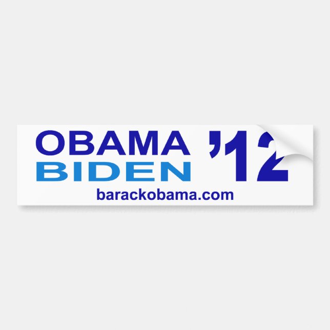 Obama Biden 2012 Bumper Sticker (Front)