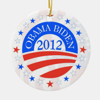 Obama Biden 2012 Ceramic Tree Decoration