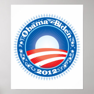 Obama Biden 2012 Circle Poster