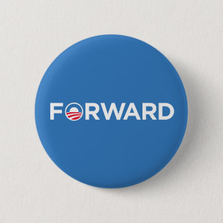Obama Biden 2012 Forward (White on Light Blue) 6 Cm Round Badge