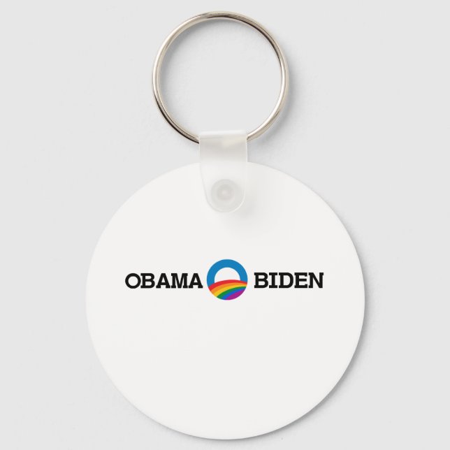 Obama Biden 2012 Pride - Key Ring (Front)